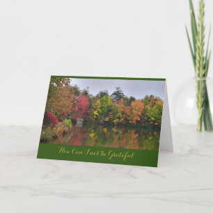 Cartes Pour Fêtes Annuelles Paysage d'automne Merci pour Thanksgiving