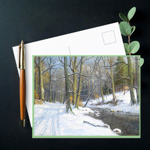 Cartes Pour Fêtes Annuelles Paysage de montagne en hiver