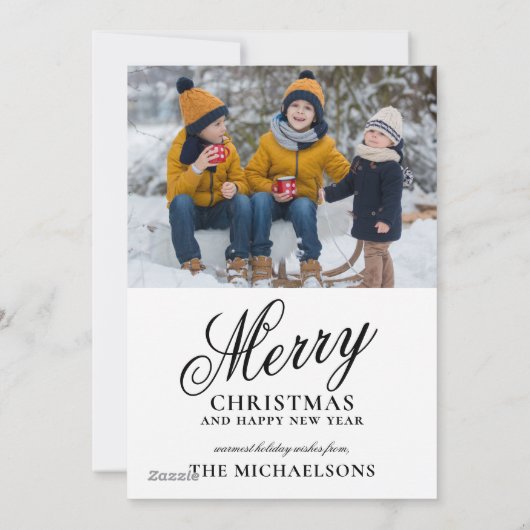 Cartes Pour Fêtes Annuelles Paysage de Seattle à Noël (Dos)