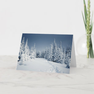 Cartes Pour Fêtes Annuelles Paysage d'hiver