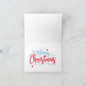 Cartes Pour Fêtes Annuelles Paysage d'hiver avec cerf (Intérieur)