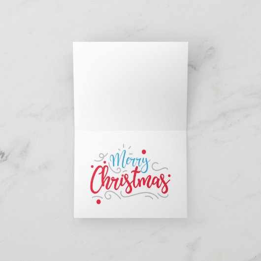 Cartes Pour Fêtes Annuelles Paysage d'hiver avec un cerf (Intérieur)