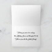 Cartes Pour Fêtes Annuelles Paysage d'hiver heureux (Intérieur)