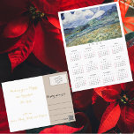 Cartes Pour Fêtes Annuelles Paysage France Vincent Van Gogh Calendrier 2025<br><div class="desc">Créez votre propre personnalisation, personnalisée, belle élégante police de typographie de script en faux or, simple noir et blanc, calendrier 2025 année complète, voyage / paysage / nature / amateurs d'art vintage et Van Gogh connaisseurs de noël / vacances / saisons / nouveau calendrier annuel cartes postales, avec un beau...</div>