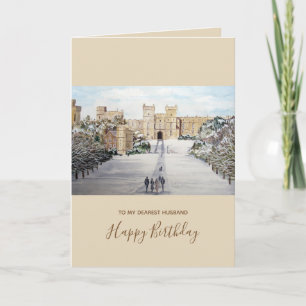 Cartes Pour Fêtes Annuelles Paysage hivernal du château de Windsor