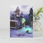 Cartes Pour Fêtes Annuelles Paysage hivernal enneigé 2020 (Debout devant)