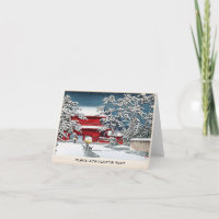 Paysage japonais cool temple sanctuaire hiver kyot