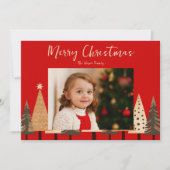 Cartes Pour Fêtes Annuelles Paysage neutre de la forêt d'hiver Noël (Devant)