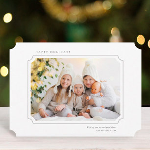 Cartes Pour Fêtes Annuelles Paysage photo minimaliste de Noël