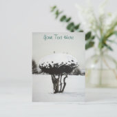 Cartes Pour Fêtes Annuelles paysage saisonnier neige scène à noël (Debout devant)