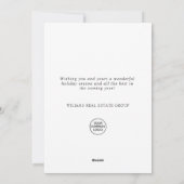 Cartes Pour Fêtes Annuelles Paysage Wreath Holly Berry Pine Forest Noël (Dos)