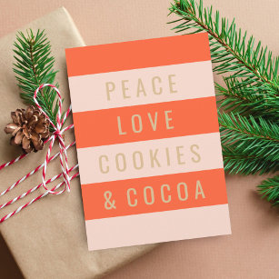 Cartes Pour Fêtes Annuelles Peace & Cocoa