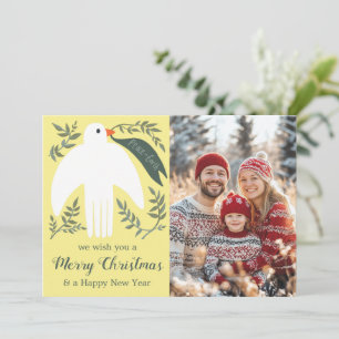 Cartes Pour Fêtes Annuelles Peace Dove Christmas Holiday PHOTO PERSONNALISÉE