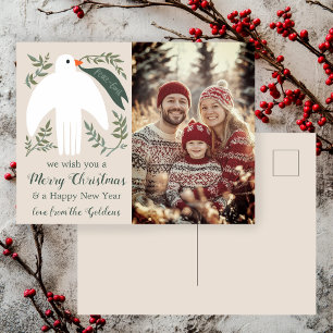 Cartes Pour Fêtes Annuelles Peace Dove Christmas PHOTO PERSONNALISÉE