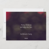 Cartes Pour Fêtes Annuelles Peace Joy Hope Bokeh Christmas (Dos)