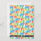 Cartes Pour Fêtes Annuelles Peace & Joy Multi x 2 (Dos)