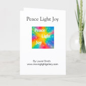 Cartes Pour Fêtes Annuelles Peace Light Joy (Dos)