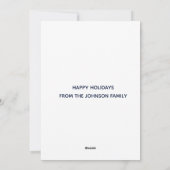 Cartes Pour Fêtes Annuelles Peace Love Biden Harris (Dos)