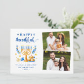 Cartes Pour Fêtes Annuelles Peace Love et Latkes Happy Hanoukka 2 Photo (Debout devant)