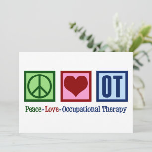 Cartes Pour Fêtes Annuelles Peace Love OT