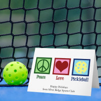 Peace Love Pickleball Noël mignon