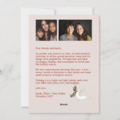 Cartes Pour Fêtes Annuelles Peace on Earth Doses Noël CUSTOM 3 PHOTO (Dos)