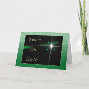 Cartes Pour Fêtes Annuelles Peace On Earth Star