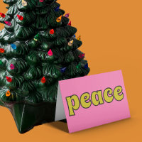 Peace Retro Rose et Lime Green