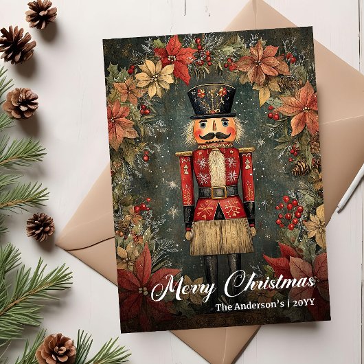 Cartes Pour Fêtes Annuelles Peaceful old fashioned Christmas nutcracker