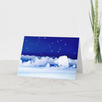 Cartes Pour Fêtes Annuelles Peaceful winter scene