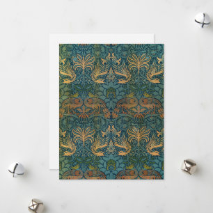 Cartes Pour Fêtes Annuelles Peacock and Dragon, 1878, par William Morris