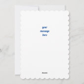 Cartes Pour Fêtes Annuelles Peacock Avec Fleurs Violettes (Dos)