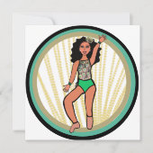 Cartes Pour Fêtes Annuelles Peacock Dancer B (Devant)