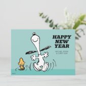 Cartes Pour Fêtes Annuelles Peanuts | Bonne année heureuse (Debout devant)