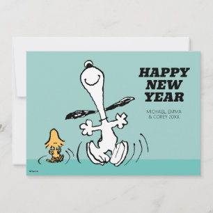 Cartes Pour Fêtes Annuelles Peanuts Bonne année heureuse
