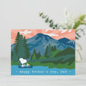 Cartes Pour Fêtes Annuelles Peanuts | Joyeuse Fête des Pères dans les Grands E (Debout devant)