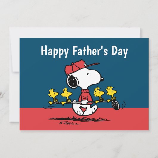 Cartes Pour Fêtes Annuelles Peanuts | Joyeux anniversaire papa Golf (Devant)