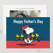 Cartes Pour Fêtes Annuelles Peanuts | Joyeux anniversaire papa Golf (Devant / Derrière)