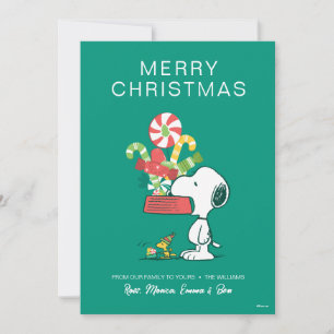 Cartes Pour Fêtes Annuelles Peanuts   Plus on est de fous, plus on rit