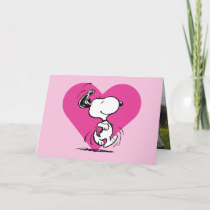 Cartes Pour Fêtes Annuelles Peanuts   Promenade de Snoopy pour la Saint-Valent