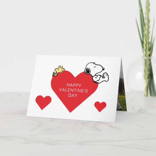 Cartes Pour Fêtes Annuelles Peanuts | Saint-Valentin Woodstock & Snoopy (Devant)