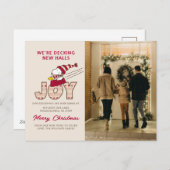 Cartes Pour Fêtes Annuelles Peanuts | Snoopy & Woodstock Joie Traîneau (Devant / Derrière)