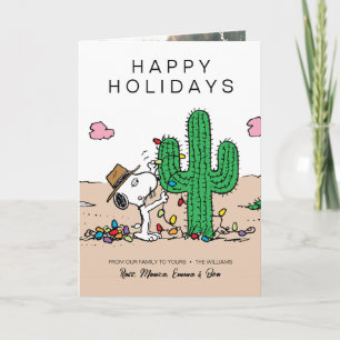 Cartes Pour Fêtes Annuelles Peanuts   Spike décore pour Noël