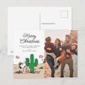 Cartes Pour Fêtes Annuelles Peanuts | Spike décore pour Noël (Devant / Derrière)