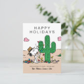 Cartes Pour Fêtes Annuelles Peanuts | Spike décore pour Noël (Debout devant)