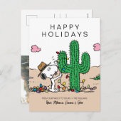 Cartes Pour Fêtes Annuelles Peanuts | Spike décore pour Noël (Devant / Derrière)