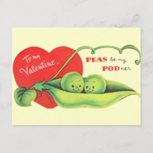 Cartes Pour Fêtes Annuelles Peas Be My Podner