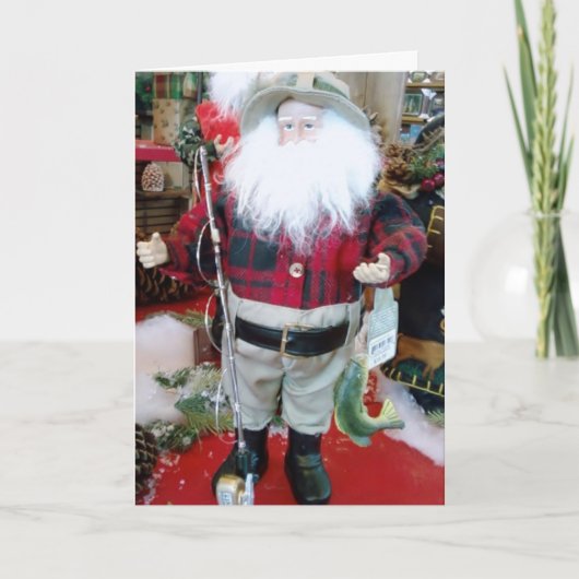 CARTES POUR FÊTES ANNUELLES PÊCHEUR PRÉFÉRÉ À NOËL (Devant)