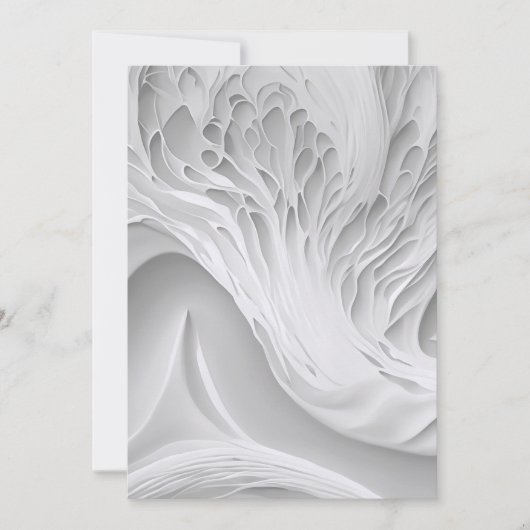 Cartes Pour Fêtes Annuelles Peigne blanche (Devant)