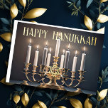Cartes Pour Fêtes Annuelles Peindre Menorah Joyeux Hanoukka<br><div class="desc">Des objets de vacances à thème conçus par Umua. Imprimé et expédié par Zazzle ou ses filiales.</div>